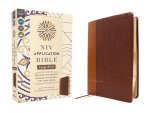 NIV Application Bible, Large Print, Leathersoft, Brown, Red Letter, Comfort Print