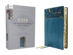 Nasb, Personal Size Bible, Large Print, Leathersoft, Teal, Red Letter, 1995 Text, Thumb Indexed, Comfort Print