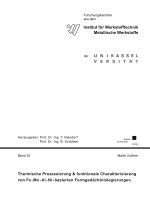Thermische Prozessierung und funktionale Charakterisierung von Fe-Mn-Al-Ni-basierten Formgedächtnislegierungen