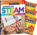 180 Days Steam, Science, Math, & Problem Solving Grade 3: 4-Book Set
