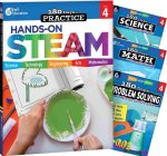 180 Days Steam, Science, Math, & Problem Solving Grade 4: 4-Book Set