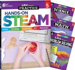 180 Days Steam, Science, Math, & Problem Solving Grade 5: 4-Book Set