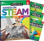 180 Days Steam, Science, Math, & Problem Solving Grade 6: 4-Book Set