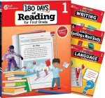 180 Days Reading 2nd Ed, Writing, Spelling, & Language Grade 1: 4-Book Set