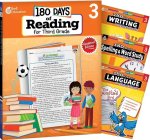 180 Days Reading 2nd Ed, Writing, Spelling, & Language Grade 3: 4-Book Set