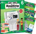 180 Days Reading 2nd Ed, Writing, Spelling, & Language Grade 6: 4-Book Set