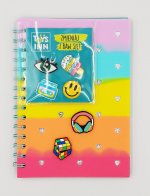 Notatnik 80 kartek w kratkę z wpinkami Multicolor