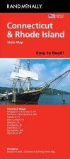 Rand McNally Easy to Read: Connecticut, Rhode Island State Map