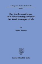 Das Sondervergütungs- und Provisionsabgabeverbot im Versicherungsvertrieb