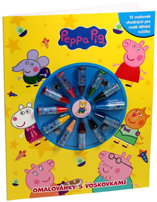 Peppa Pig - Omalovďż˝nky s voskovkami