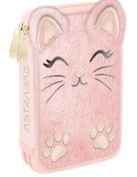 Piórnik 1-komorowy z wyposażeniem Astrabag Fluffy Kitty