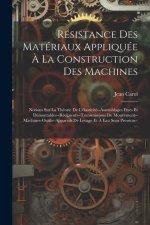 Résistance Des Matériaux Appliquée ? La Construction Des Machines