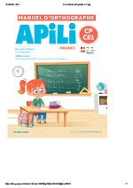 Manuel d'orthographe Apili Vol 1