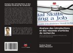 Analyse des introductions et des résumés d'articles de recherche