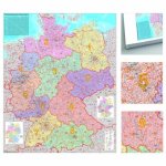 Deutschland Postleitzahlenkarte Karte zum Pinnen auf EasyPrint - Platte