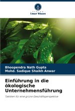 Einführung in die ökologische Unternehmensführung