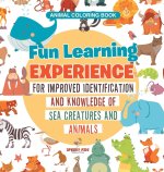 Animal Coloring Book. Fun Learning Experience for Improved Identification and Knowledge of Sea Creatures and Animals. Coloring and How to Draw Templat
