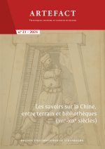 Artefact. Techniques, histoire et sciences humaines n°21/2024