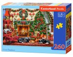 Puzzle 260 elementów. Przytulny kominek