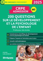 CRPE – Admission – 200 questions sur le développement et la psychologie de l'enfant