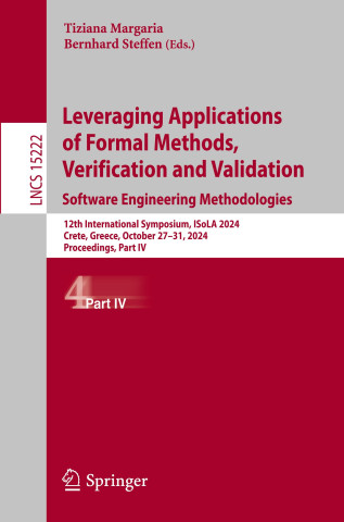 Leveraging Applications of Formal Methods, Verification and Validation. Software Engineering Methodologies