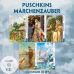 5 Puschkins Märchenzauber (5 Bücher + Audio-CDs) - Frank-Lesemethode - Kommentierte zweisprachige Ausgabe Russisch-Deutsch, m. 5 Audio-CD, m. 5 Audio,