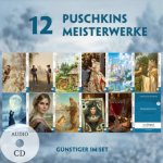 12 Puschkins Meisterwerke (12 Bücher + Audio-CDs) - Frank-Lesemethode - Kommentierte zweisprachige Ausgabe Russisch-Deutsch, m. 12 Audio-CD, m. 12 Aud