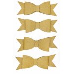 3D Sticker Schleifen, Gold, FSC MIX