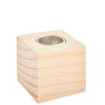 Kerzenhalter Würfel, 4,5 x 4,5 x 4,5 cm, FSC 100%