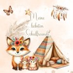 Meine liebsten Schulfreunde - Ein Freundebuch zum Ausfüllen & Ausmalen - Für Kinder ab  5 Jahren