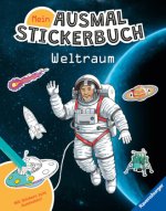 Ravensburger Mein Ausmalstickerbuch Weltraum - Stickerbuch ab 4 Jahre, über 300 Sticker zum Thema Weltraum, viele Sticker zum Ausmalen