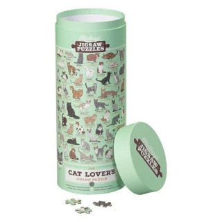Puzzle pro milovníky koček zelené 1000 dílků (Puzzle)