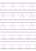 Übungsbuch zum Nachzeichnen von ABC-Buchstaben für Kinder: Alphabet schreiben lernen. Handschrift-Aktivitätsbuch für Vorschulkinder, Kindergärten