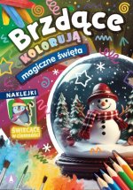 Brzdące kolorują Magiczne święta (naklejki świecące w ciemności)
