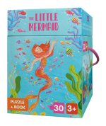 little mermaid. Puzzle and book