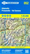 Adamello Presanella. Carta topografica in scala 1:25.000, antistrappo, impermeabile, fotodegradabile