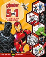5 in 1 attività da colorare. Avengers. Con adesivi