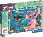 Puzzle 104 elementów. Super Kolor. Stitch 275731