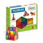 Tileblox Zestaw tęczowy 30 elementów z tablicą magnetyczną