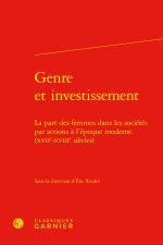 GENRE ET INVESTISSEMENT - LA PART DES FEMMES DANS LES SOCIÉTÉS PAR ACTIONS À L'É