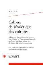 CAHIERS DE SÉMIOTIQUE DES CULTURES 2024 - 2, N  2 - A HUNDRED YEARS OF SYMBOLIC