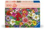Ravensburger Puzzle 12001364 - Blumenfenster - Puzzle für ältere Menschen und Senioren, mit 100 extra griffigen Puzzleteilen, großer Bildvorlage und U