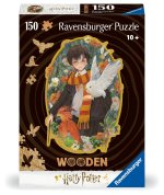 Ravensburger WOODEN Puzzle 12001458 - Harry Potter - 150 Teile Kontur-Holzpuzzle mit stabilen, individuellen Puzzleteilen und 15 kleinen Holzfiguren =