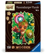 Ravensburger WOODEN Puzzle 12001459 - Groot - 150 Teile Kontur-Holzpuzzle mit stabilen, individuellen Puzzleteilen und 15 kleinen Holzfiguren = Whimsi