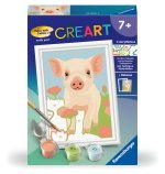 Ravensburger CreArt - Malen nach Zahlen 23989 - Süßes Hausschwein - ab 7 Jahren
