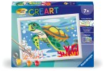 Ravensburger CreArt - Malen nach Zahlen 23993 - Meeresschildkröte - ab 9 Jahren
