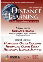 Distance Learning Volume 21 Number 3, 2024