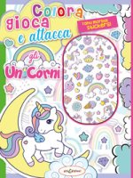 Colora gioca attacca gli unicorni. Activity book con puffy stickers