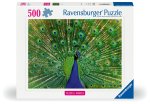 Ravensburger Puzzle 12001332, Colorful Animals - Pfau - 500 Teile Puzzle für Erwachsene und Kinder ab 12 Jahren