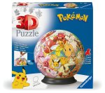 Ravensburger 3D Puzzle 11595 - Puzzle-Ball Pokémon Kanto Region - Puzzleball aus dreidimensionalen Puzzleteilen - für große und kleine Pokémon Fans ab